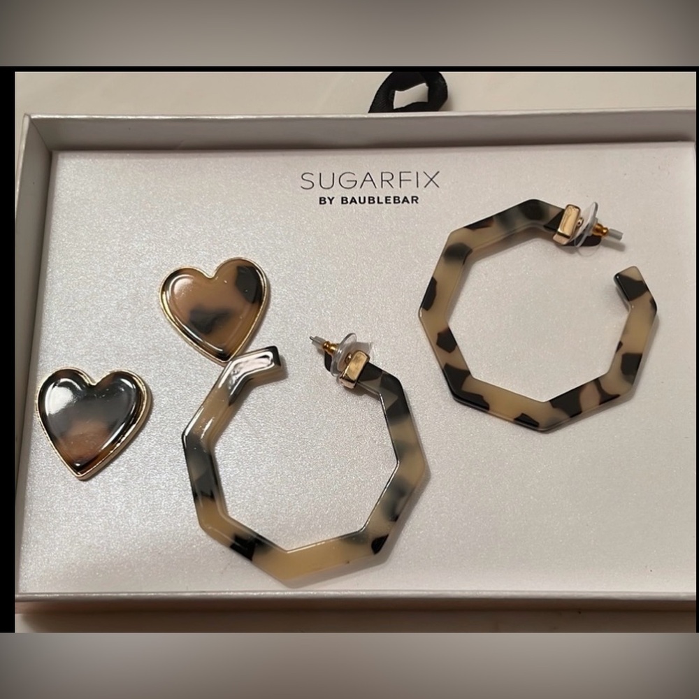 Cheetah  earrings 2pk